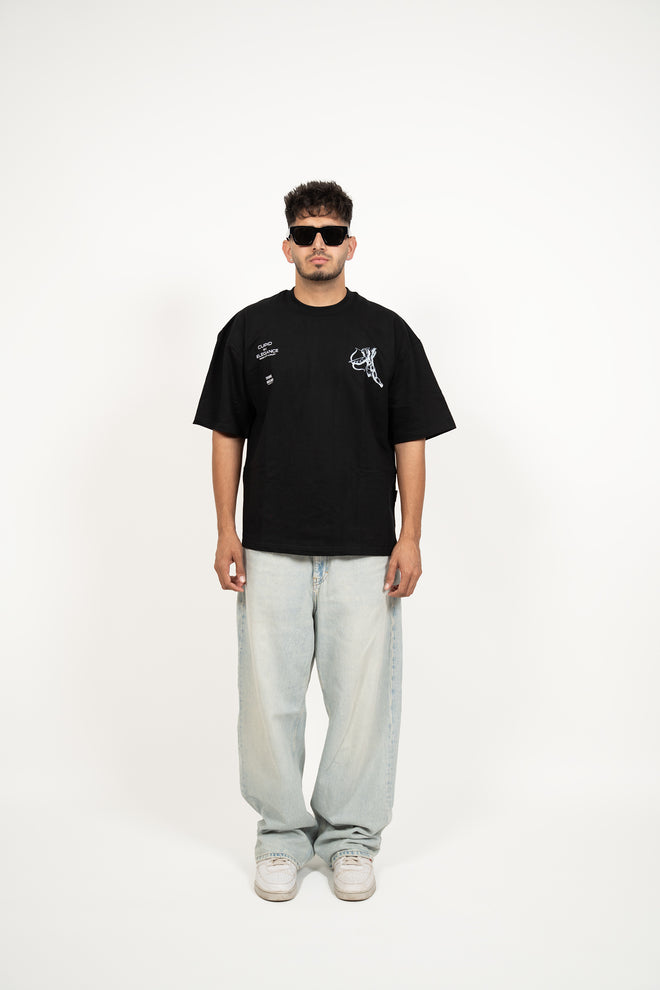 THE CUPID OVERSIZED TSHIRT | BLACK