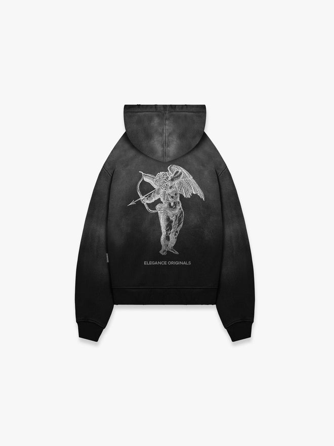 THE ATELIER | BLACK WASHED HOODIE